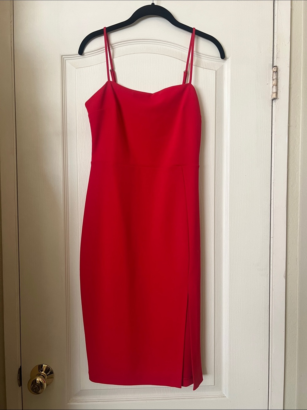 Express Red Spaghetti Strap Sheath Dress